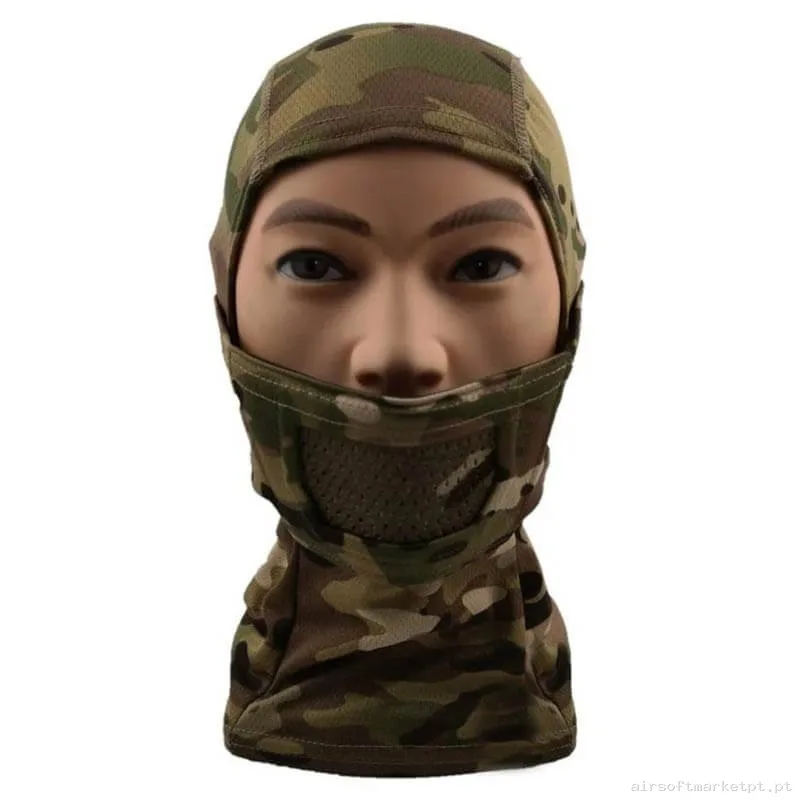 Máscara Proteção Balaclava Cygnus Armory Fullface Warrior Gen.2 Estilo multicam — Proteção Ocular & Facial — Airsoft Market PT