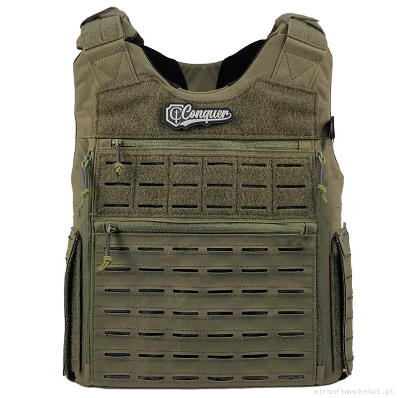 Colete Bac Conquer Ranger Green — Coletes & Rigs — Airsoft Market PT