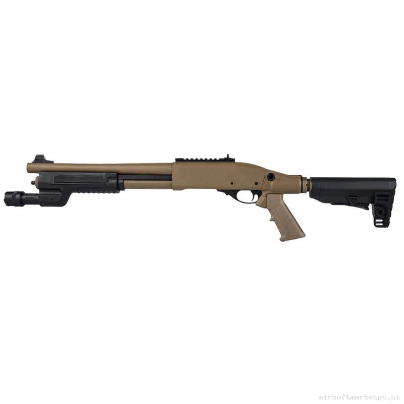 Réplica Mola Shotgun Secutor Velites Ferrum S-Vi tan — Shotguns — Airsoft Market PT