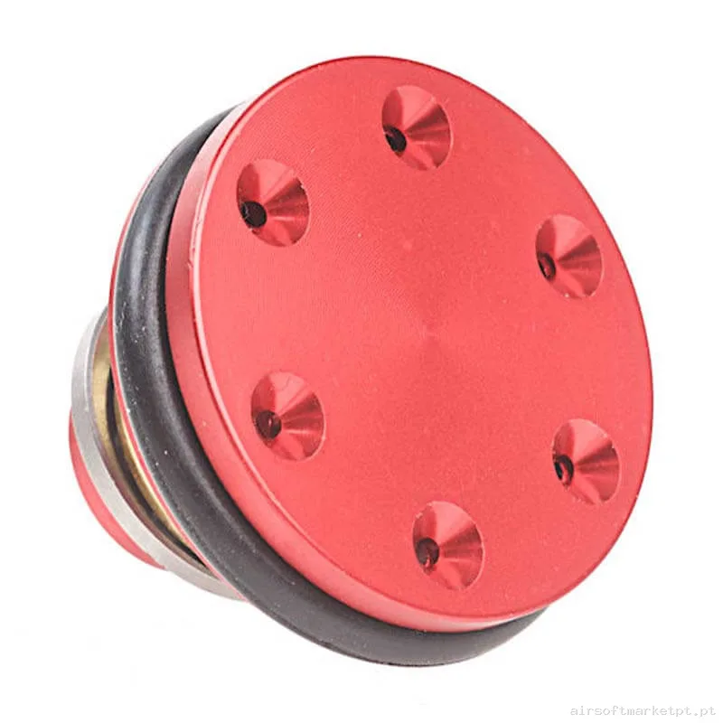 Cabeça de Pistão Interno AEG Shs Super Shooter Pt0003 Alumínio vermelho — Peças Internas (AEG) — Airsoft Market PT