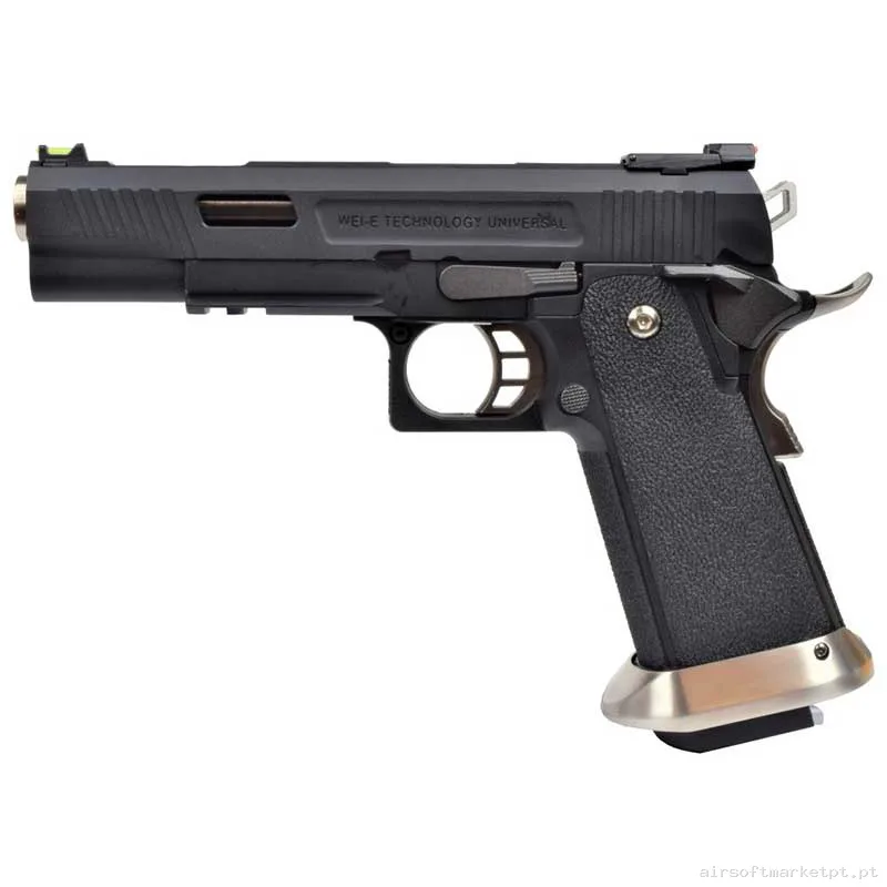 Réplica GBB Pistola Hi-Capa 5.1 WE T-Rex negra — Pistolas — Airsoft Market PT