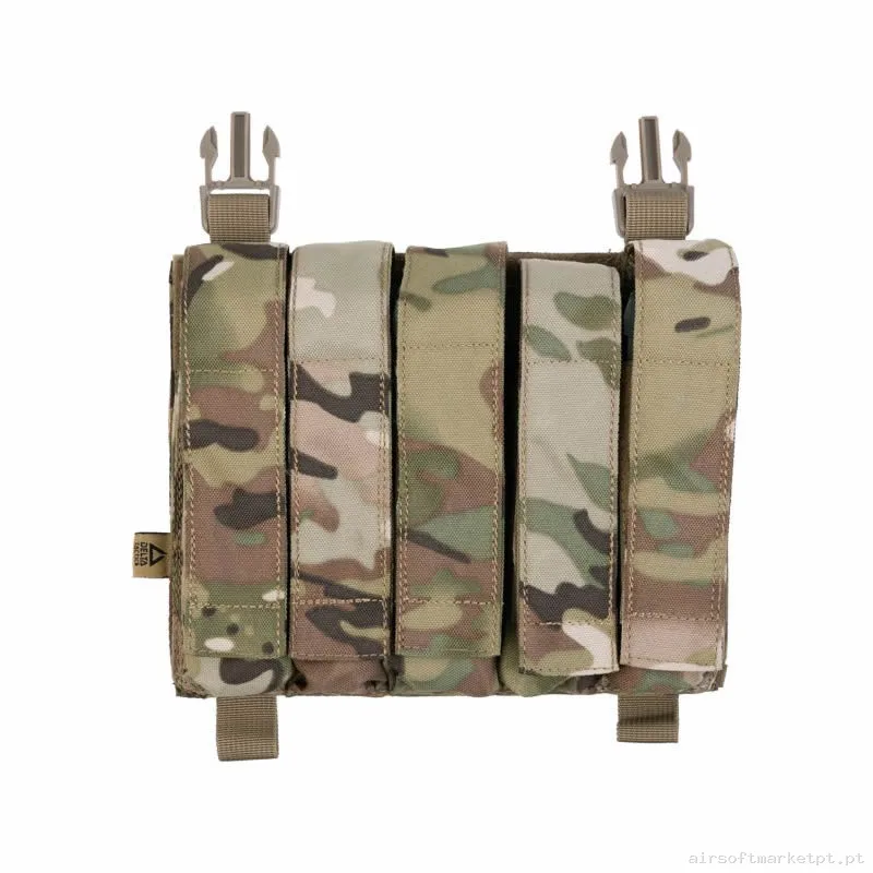 Pouch Magazine Pouch Quintuple Mp5/Mp7 Delta Tactics Force Solapa Detachable Estilo multicam — Coletes & Rigs — Airsoft Market PT