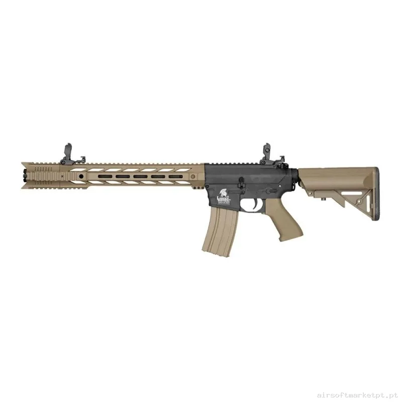 LT-25 G2 M4 SPR Interceptor Tan/Negra Lancer Tactical — Rifles de Assalto (AR/M4/AK) — Airsoft Market PT