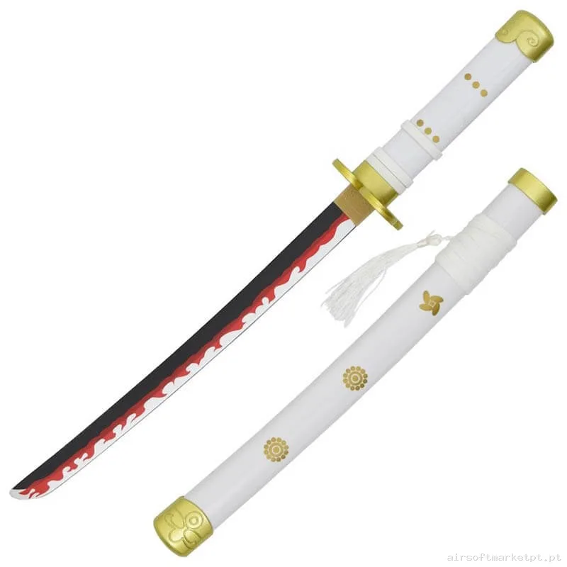 Katana Ornamental Mini Estilo One Piece Zs661wmi-Wd (Lâmina de Bambu) (Com Suporte) — Ferramentas — Airsoft Market PT