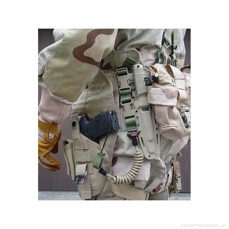 Correa Antiperdida Deluxe Para Pistola - Negra Lanyard — Acessórios & Componentes — Airsoft Market PT (foto 2)
