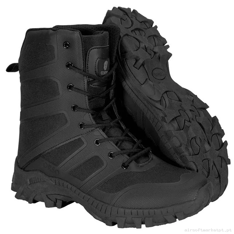 Bota Corso Bandit 8” Negra - 45 — Calçado — Airsoft Market PT