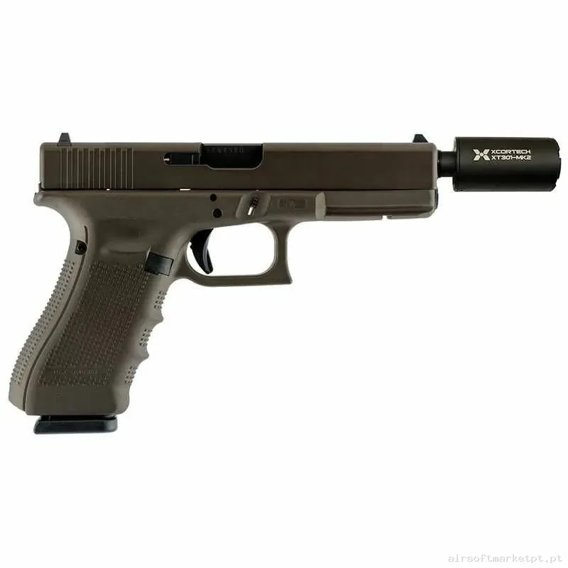 SILENCIADOR TRAZADOR XCORTECH XT301 MK2 UV NEGRO (ESPECIAL BBS ROJAS) — Lanternas & Lasers — Airsoft Market PT (foto 3)