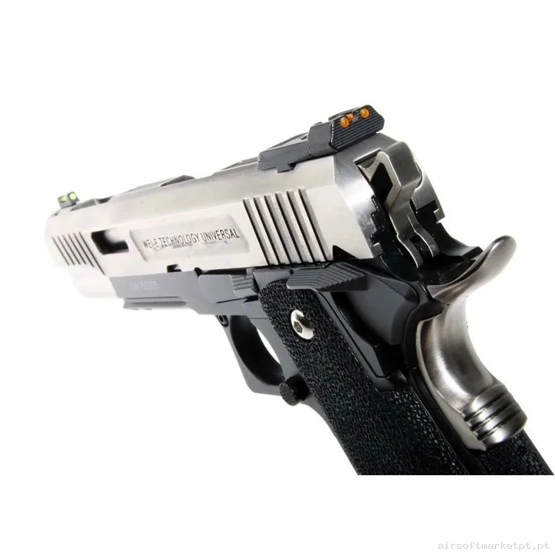 PISTOLA WE HI-CAPA 5.1 T.REX GAS Negra/Plata — Pistolas — Airsoft Market PT (foto 3)