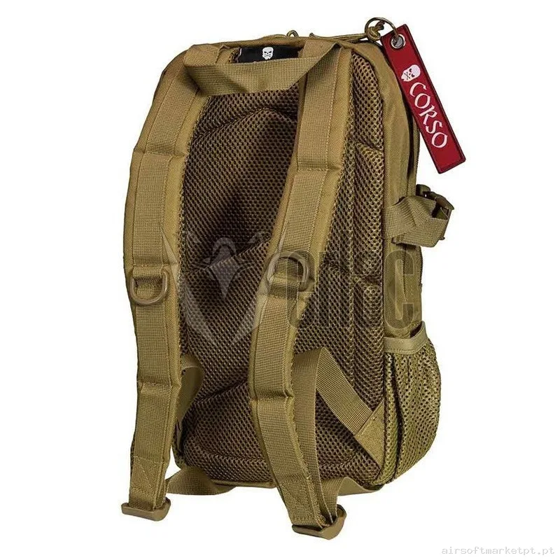 MOCHILA CORSO MOLLE CON MOSQUETÓN 14L COYOTE — Sacos & Mochilas — Airsoft Market PT (foto 2)