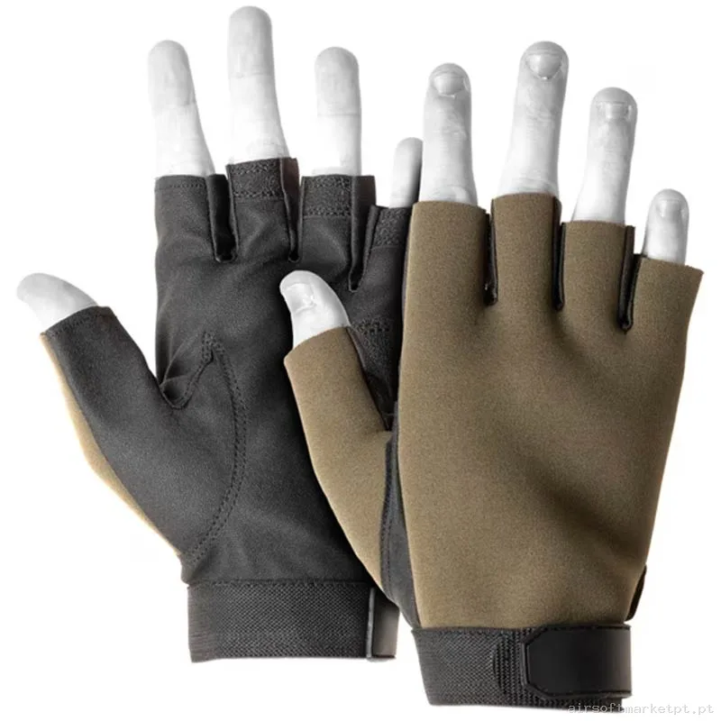 Luvas Invader Gear Half Finger Shooting Gloves verde od — Gear Táctico — Airsoft Market PT
