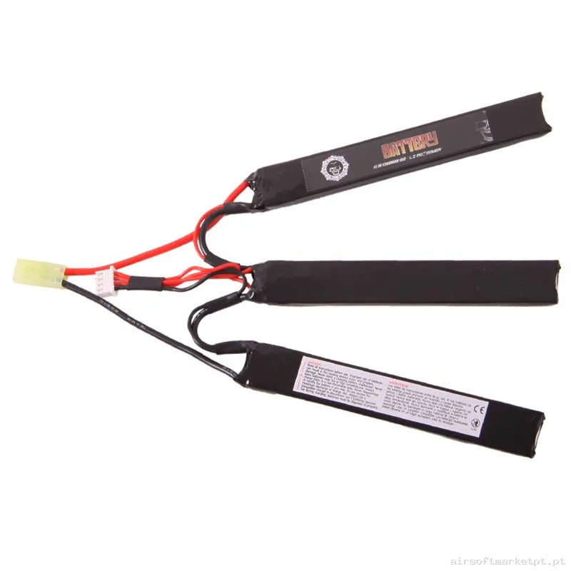 Bateria Lipo Nunchuk Triple Duel Code 1300mah 11.1v 15c — Baterias & Carregadores — Airsoft Market PT