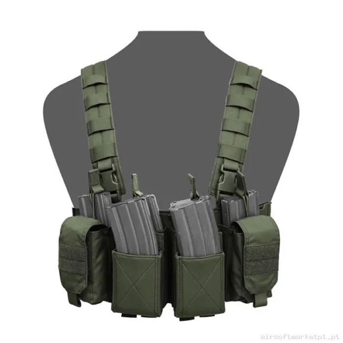 Colete Chest Rig Warrior Assault Pathfinder verde od — Coletes & Rigs — Airsoft Market PT