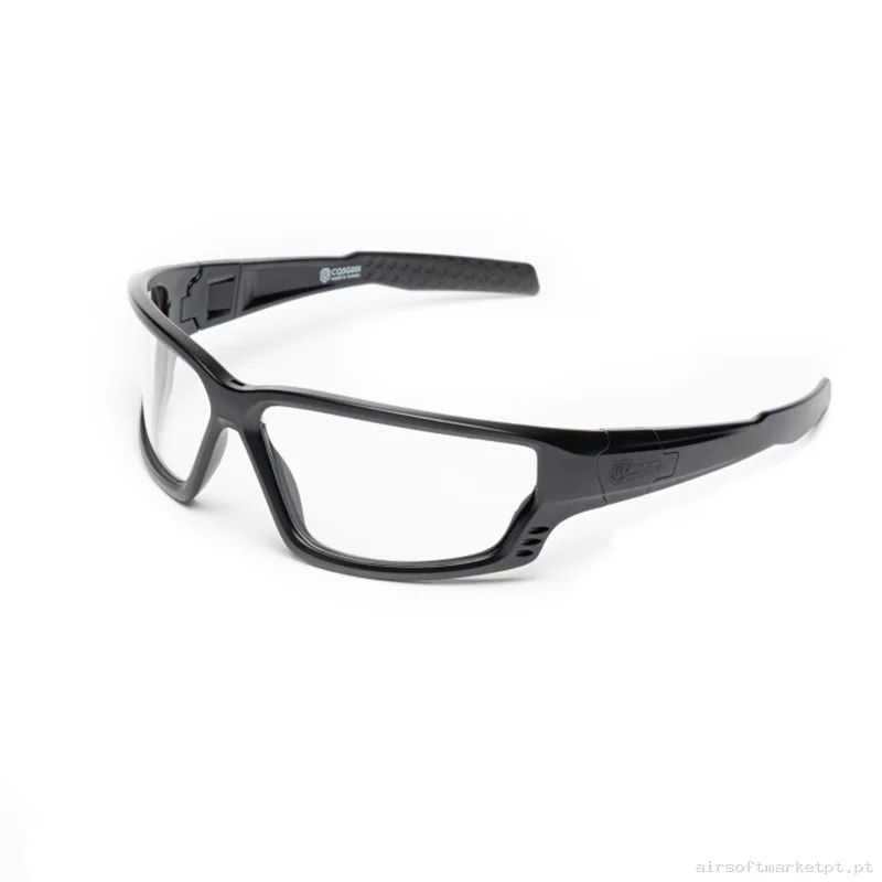 Gafas Zypher Conquer Negra + Goma Elástica — Proteção Ocular & Facial — Airsoft Market PT