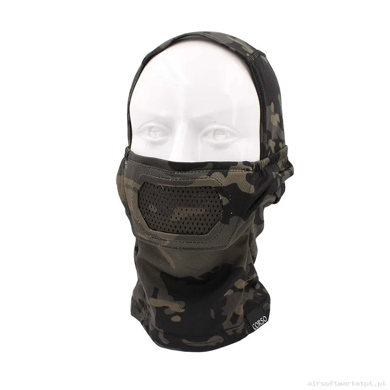 Verdugo Máscara Metálica Corso MK2 Multicam Black — Proteção Ocular & Facial — Airsoft Market PT