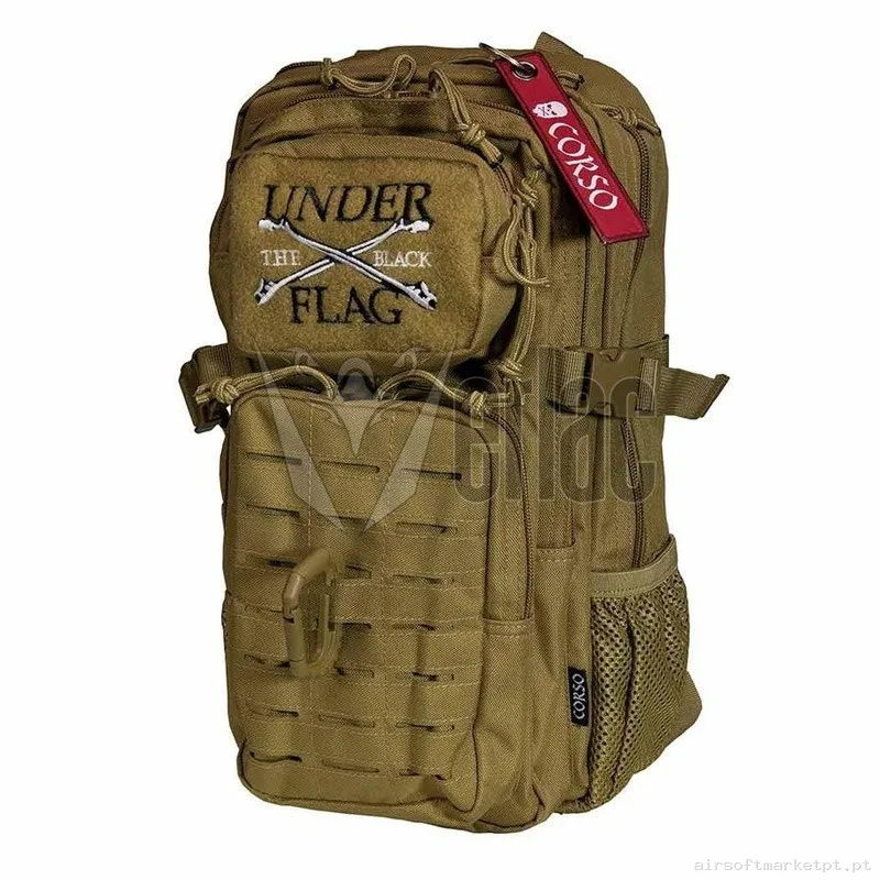 MOCHILA CORSO MOLLE CON MOSQUETÓN 14L COYOTE — Sacos & Mochilas — Airsoft Market PT