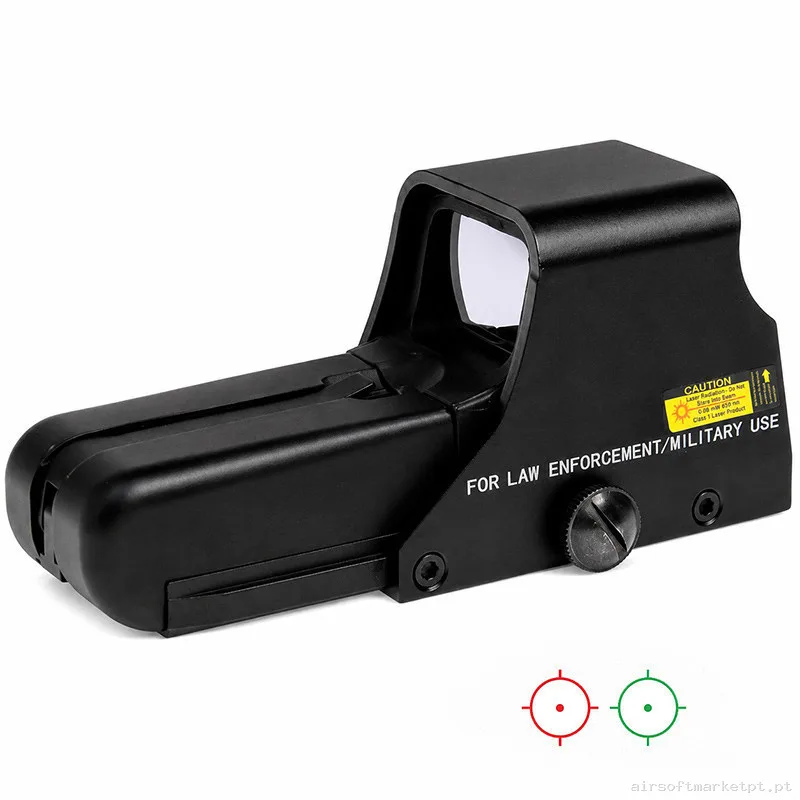 Mira HolográFica 552 Verde/Rojo Duel Code - Negro — Miras & Ópticas — Airsoft Market PT