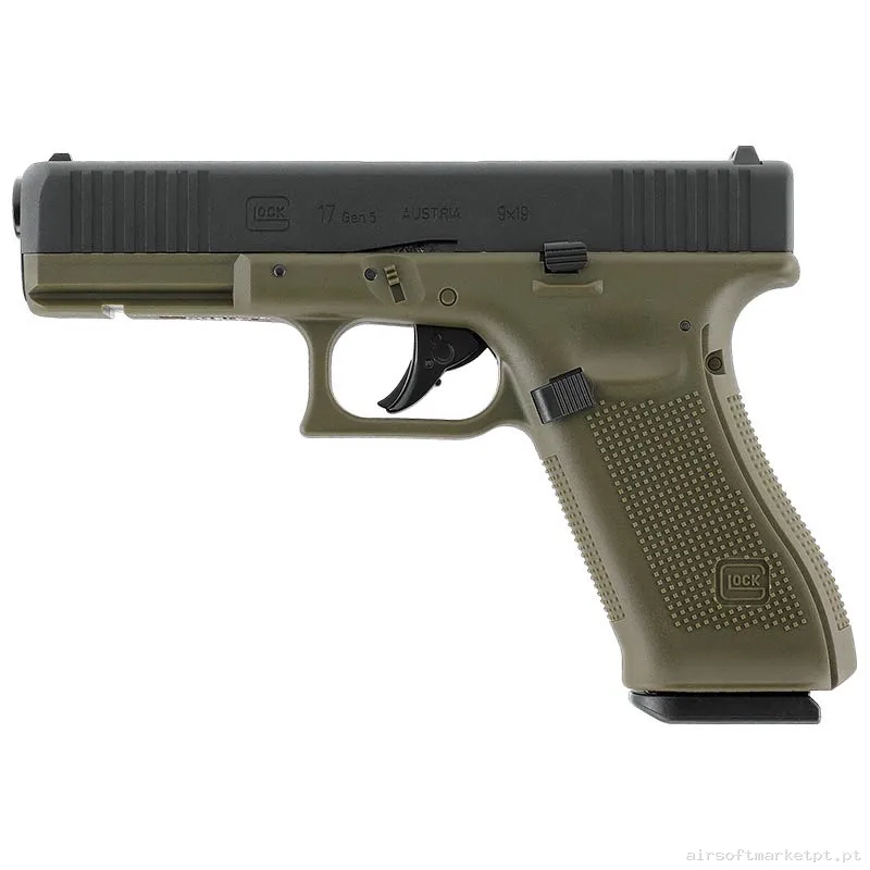 Réplica CO2 Pistola Glock 17 Umarex Gen 5 Battlefield Green — Pistolas — Airsoft Market PT