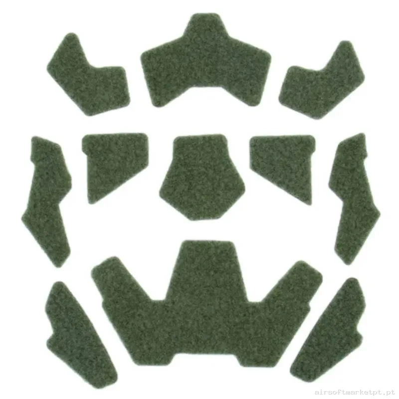 Conjunto de Velcros para Capacete Fast Cygnus Armory Helmet Velcro Stripe verde od — Capacetes — Airsoft Market PT
