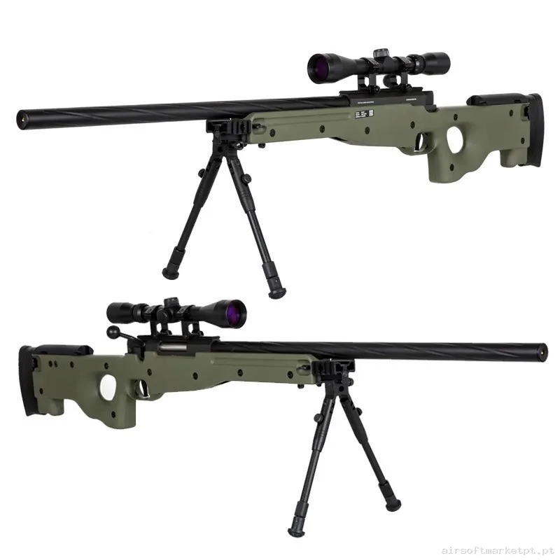 Sniper L96 Specna Arms SA-S11 Verde Con Visor + Bipode — Snipers — Airsoft Market PT