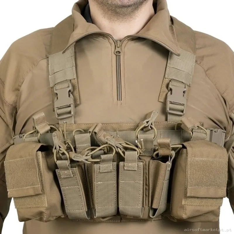 Chest Rig Force Mk1 Coyote Delta Tactics — Coletes & Rigs — Airsoft Market PT