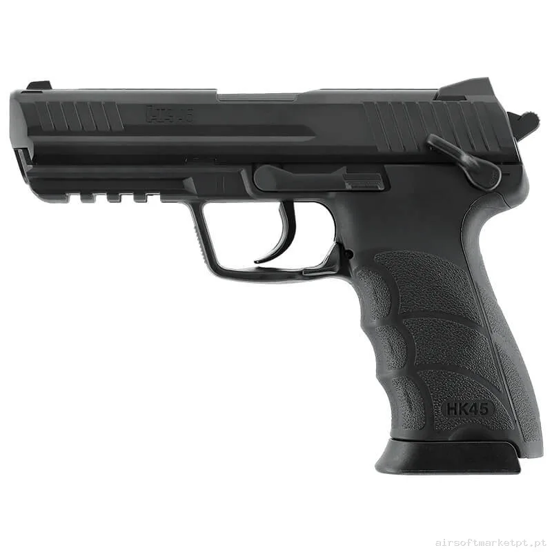 Airgun CO2 4.5mm Pistola Umarex H&K Hk45 negra — Pistolas — Airsoft Market PT
