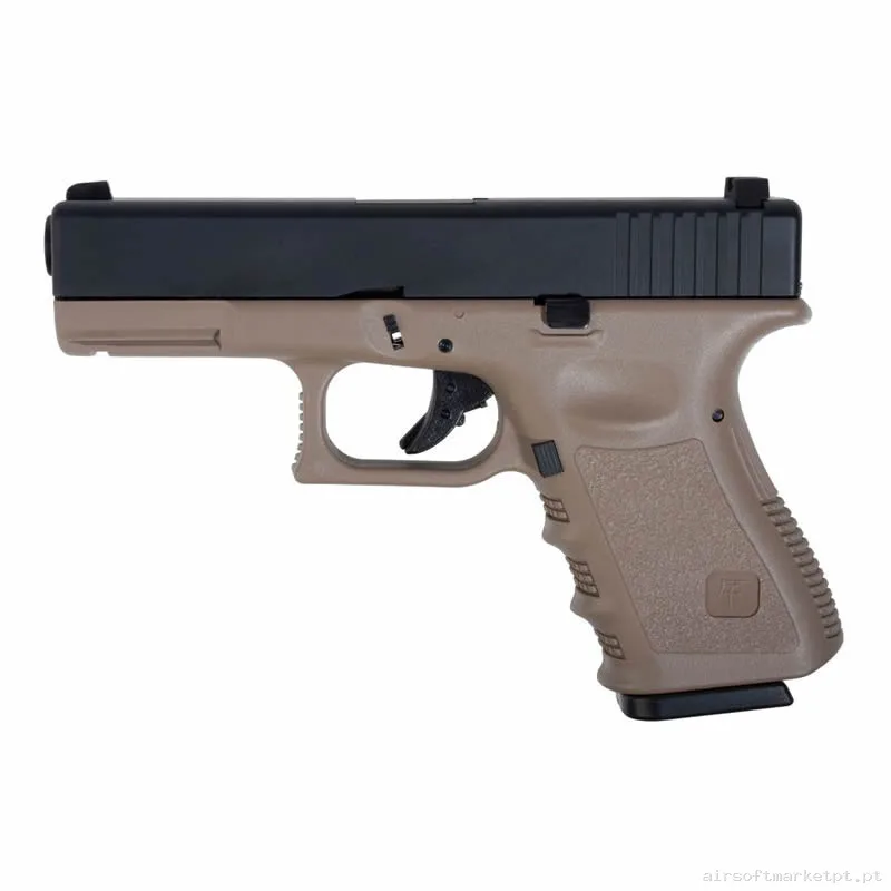 Réplica GBB Pistola Saigo G23 Mk4 Polímero tan/Preto (Kj Works) — Pistolas — Airsoft Market PT