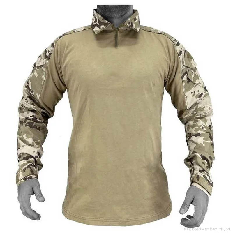 Camiseta de Combate Conquer Dlx Shirt Arido Pixelado — Vestuário (Fardas) — Airsoft Market PT