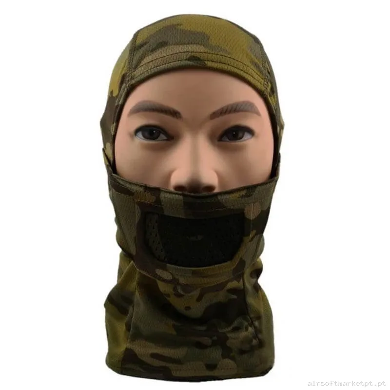 Máscara de Proteção Balaclava Cygnus Armory Fullface Warrior Gen.2 Estilo multicam Tropic — Proteção Ocular & Facial — Airsoft Market PT