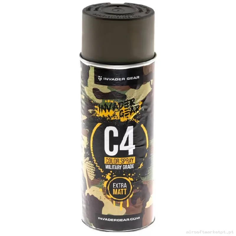 Pintura Spray Invader Gear C4 Mil Grade Cor Ral0804010 — Outros — Airsoft Market PT