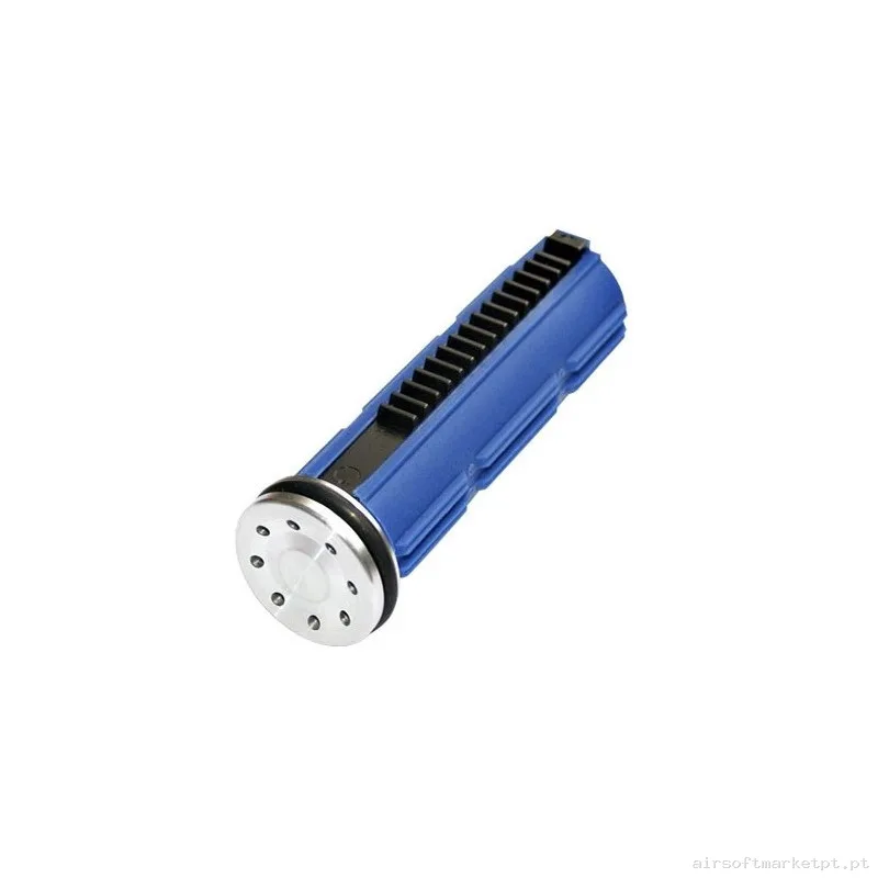 Pistón SHS 15 dientes metálicos + cabeza de pistón — Peças Internas (AEG) — Airsoft Market PT