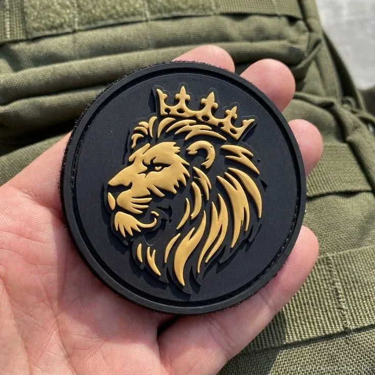 Premium 3D Lion King PVC Velcro Patch – Custom Tactical & Stylish Patch — Vestuário (Fardas) — Airsoft Market PT