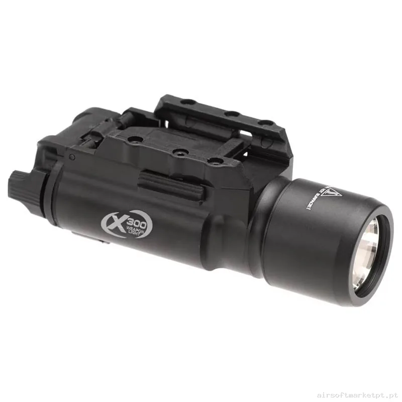 Lanterna Tática Wadsn X300 preta — Lanternas & Lasers — Airsoft Market PT