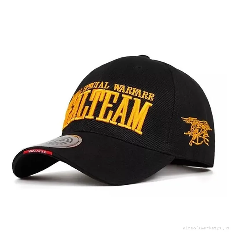 GORRA BÉISBOL SEAL TEAM BK — Proteção Ocular & Facial — Airsoft Market PT