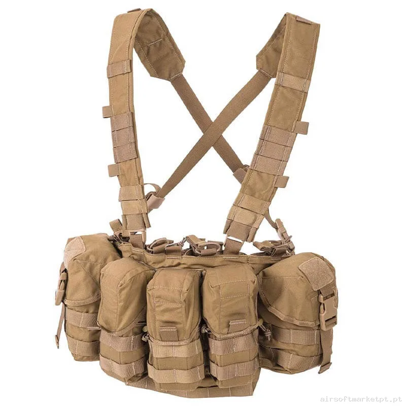 Colete Chest Rig Helikon-Tex Guardian Rig coyote — Coletes & Rigs — Airsoft Market PT