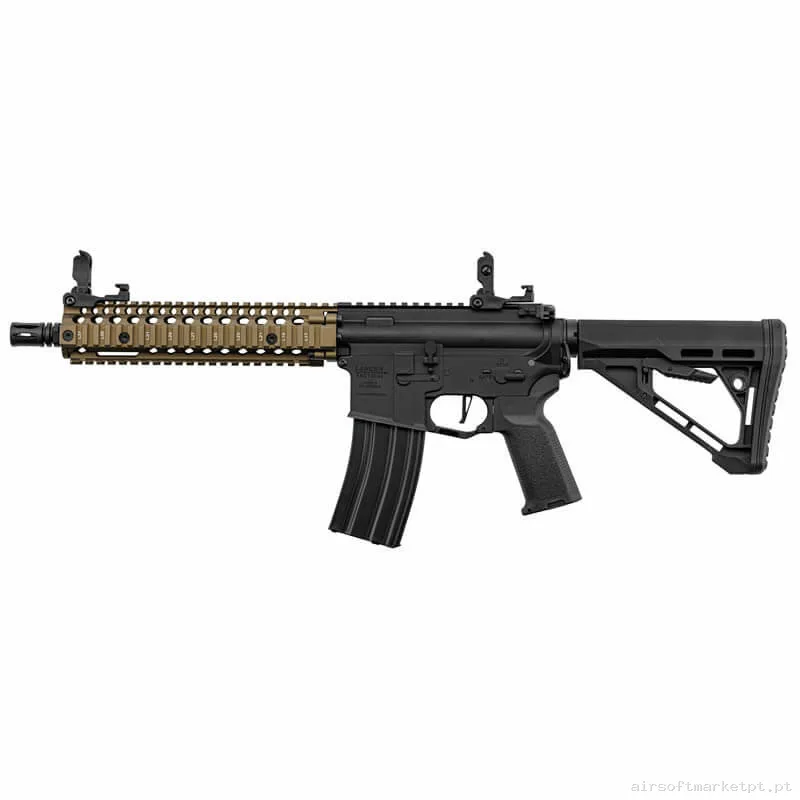 Réplica airsoft AEG M4 Lancer Tactical Mk18 Gen.3 ETU preta/Bronze — Rifles de Assalto (AR/M4/AK) — Airsoft Market PT