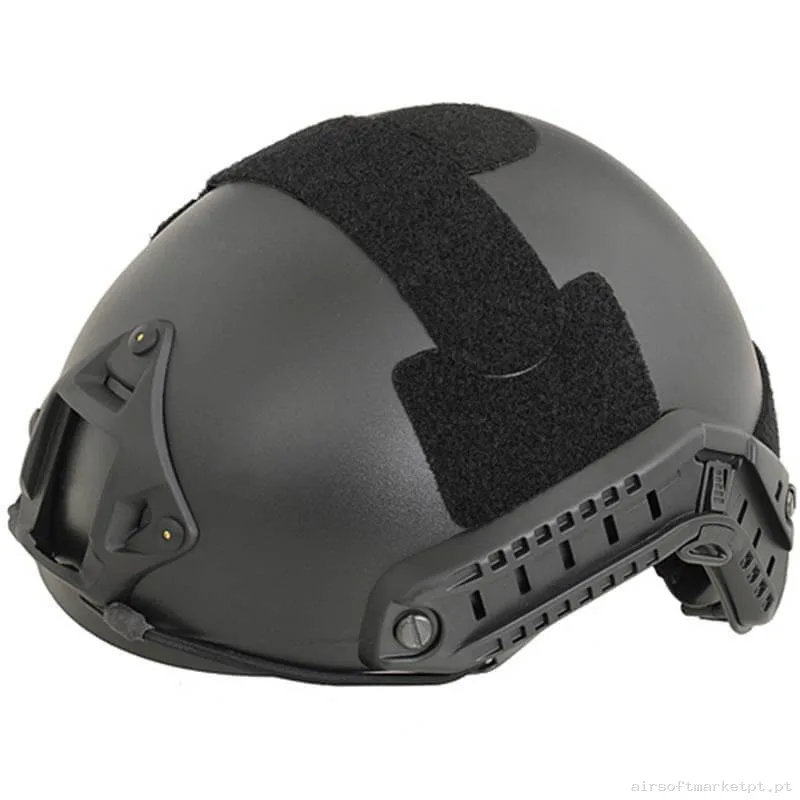 Capacete Fast Emerson Mh Ajuste Rápido preto — Capacetes — Airsoft Market PT