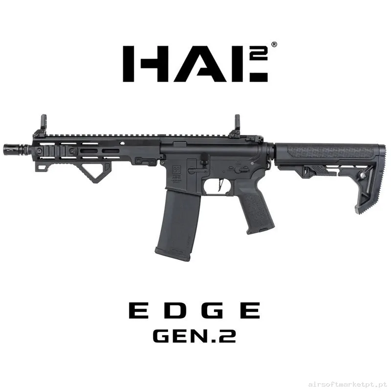 Réplica Specna Arms SA-E23-L edge gen2 hal2 negro — Rifles de Assalto (AR/M4/AK) — Airsoft Market PT