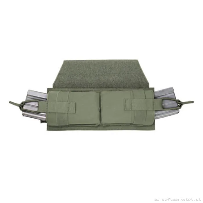 Pouch Magazine Pouch Doble M4 Warrior Assault Horizontal Velcro Mag verde od — Coletes & Rigs — Airsoft Market PT
