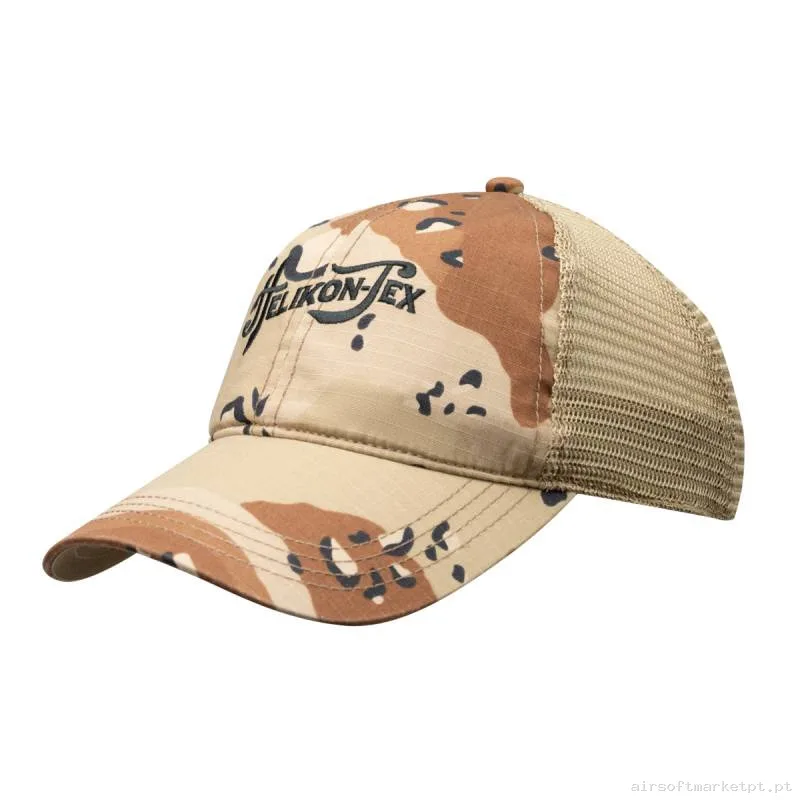 Gorra Beisbol Helikon-Tex Desert Refresh Trucker Cap Chocolate Chip Camo — Proteção Ocular & Facial — Airsoft Market PT