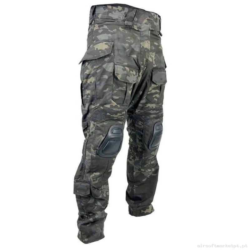 Calça de Combate Conquer Dlx Pant Estilo Multicam Black — Vestuário (Fardas) — Airsoft Market PT