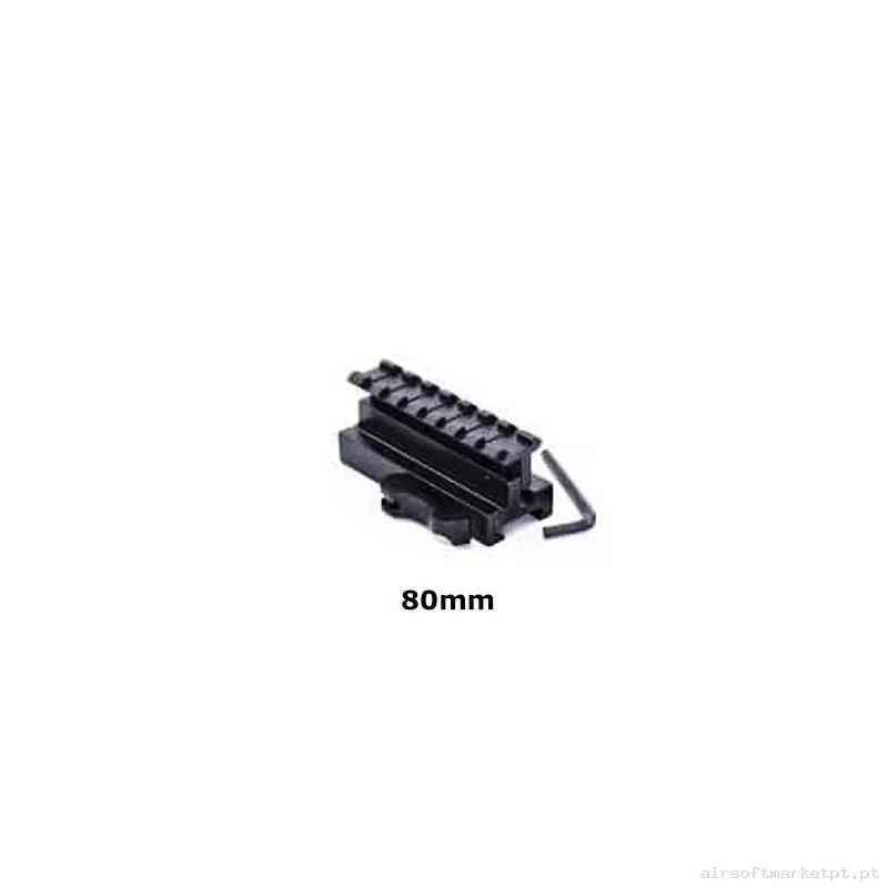 Rail elevador 80 mm qd — Miras & Ópticas — Airsoft Market PT