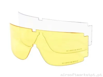 Oculos 3 Lentes Delta Tactics Tan — Proteção Ocular & Facial — Airsoft Market PT (foto 4)