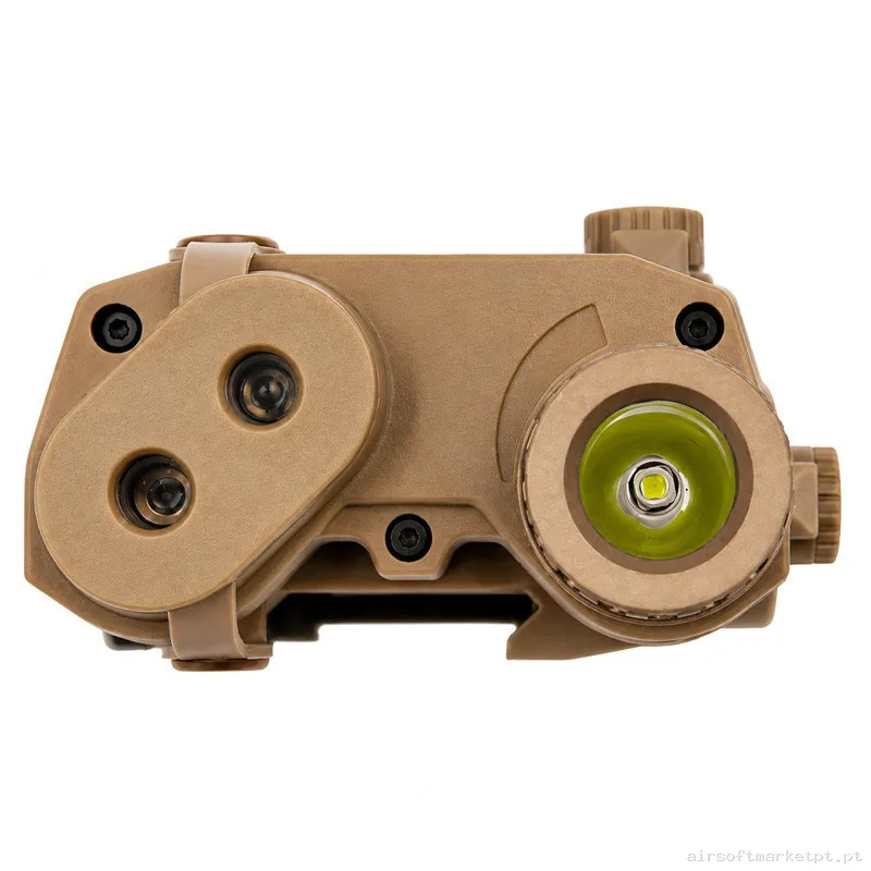 Linterna Táctica Arsenic Anpeq Láser Rojo Tan — Lanternas & Lasers — Airsoft Market PT (foto 2)