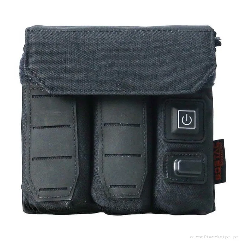 Pouch Magazine Pouch Triplo Pistola Soetac com Sistema Aquecedor preto — Carregadores / Magazines — Airsoft Market PT
