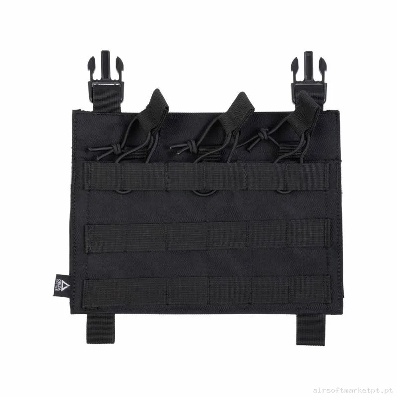Pouch Magazine Pouch Triplo M4 Delta Tactics Force Open Top Detachable preto — Coletes & Rigs — Airsoft Market PT