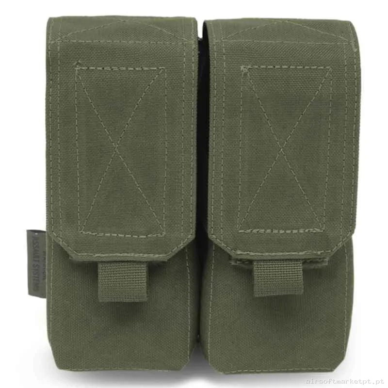 Pouch Magazine Pouch Doble M4 Warrior Assault de Doble Capacidade 5.56 verde od — Coletes & Rigs — Airsoft Market PT