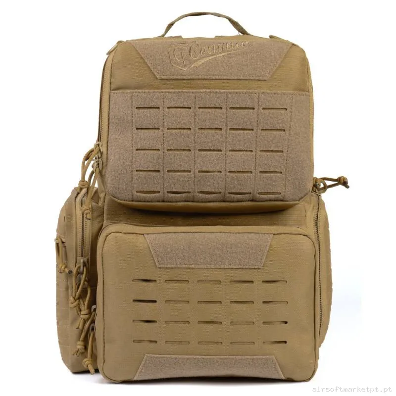 Mochila Tática Conquer Range EDC Backpack marrom coyote — Sacos & Mochilas — Airsoft Market PT