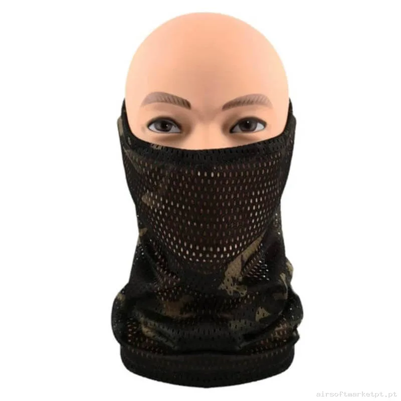 Braga Táctica Cygnus Armory Tubescarf Estilo multicam Preto — Proteção Ocular & Facial — Airsoft Market PT
