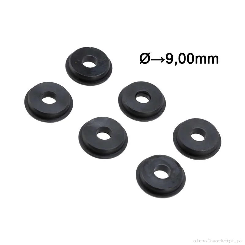 Interno Set Rolamentos Lisos 9mm Retroarms Low Profile Bushings Pack 6u — Peças Internas (AEG) — Airsoft Market PT