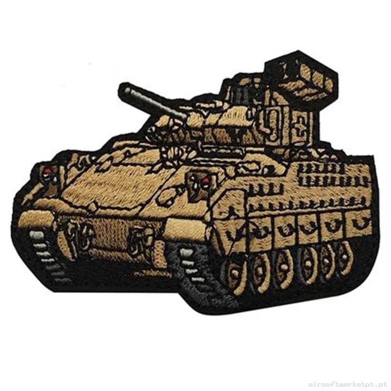 Parche Tela Oem Tank Model H tan/Negro — Patches & Decoração — Airsoft Market PT